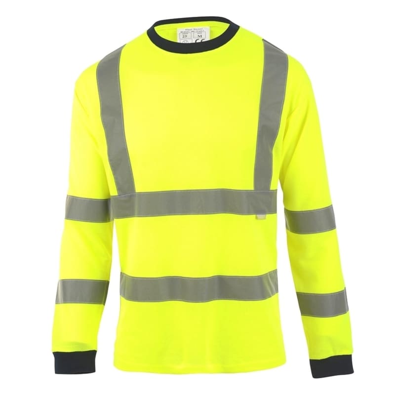 Hi Vis Yellow T-Shirt Long Sleeve | Sorbus International Ltd.