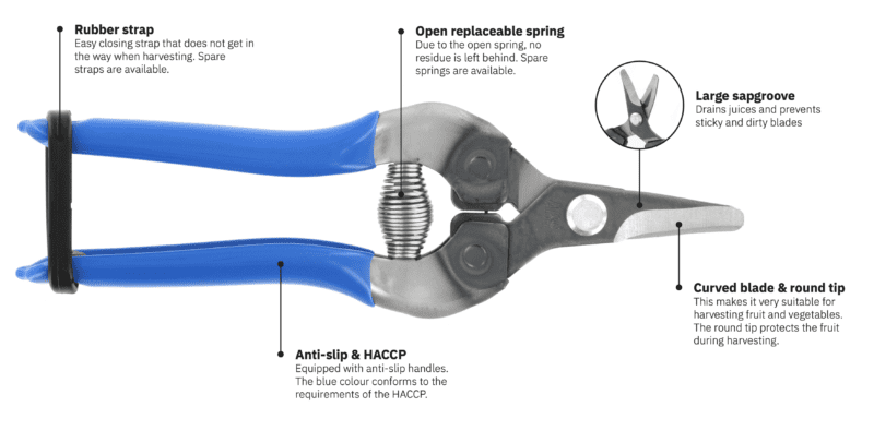 ARS 310 Curved Blade Hand Snips BLUE