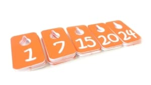 PiCUS 1-24 Number Tags