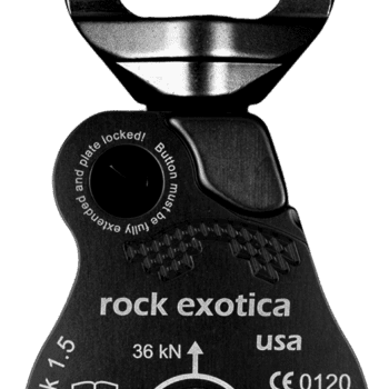 Rock Exotica Omni-Block 1.5" Single Pulley Black