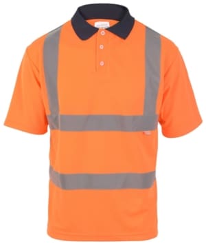 Hi Vis Orange Polo Shirt