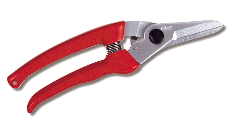 140DX secateurs with red grip