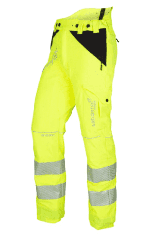 Arbortec Class 1 Type A Chainsaw Trousers Hi Vis Yellow Medium