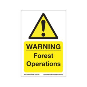 Forest Operations Sign