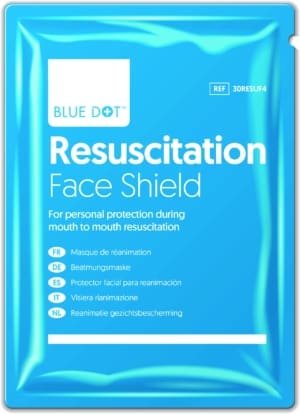 BLUE DOT Resuscitation Face Shield