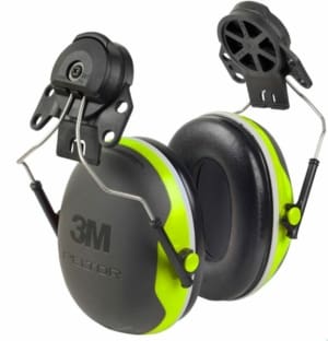 3M Peltor X4 Slimline Ear defender 32 SNR Helmet Mounted