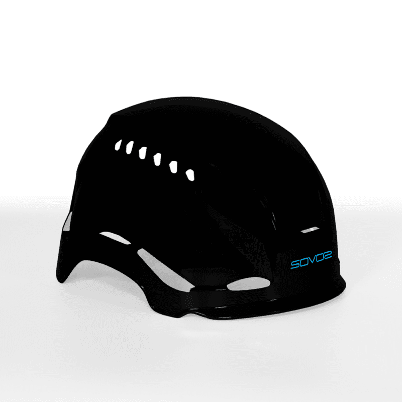 SOVOS Vented Helmet Cover - Black