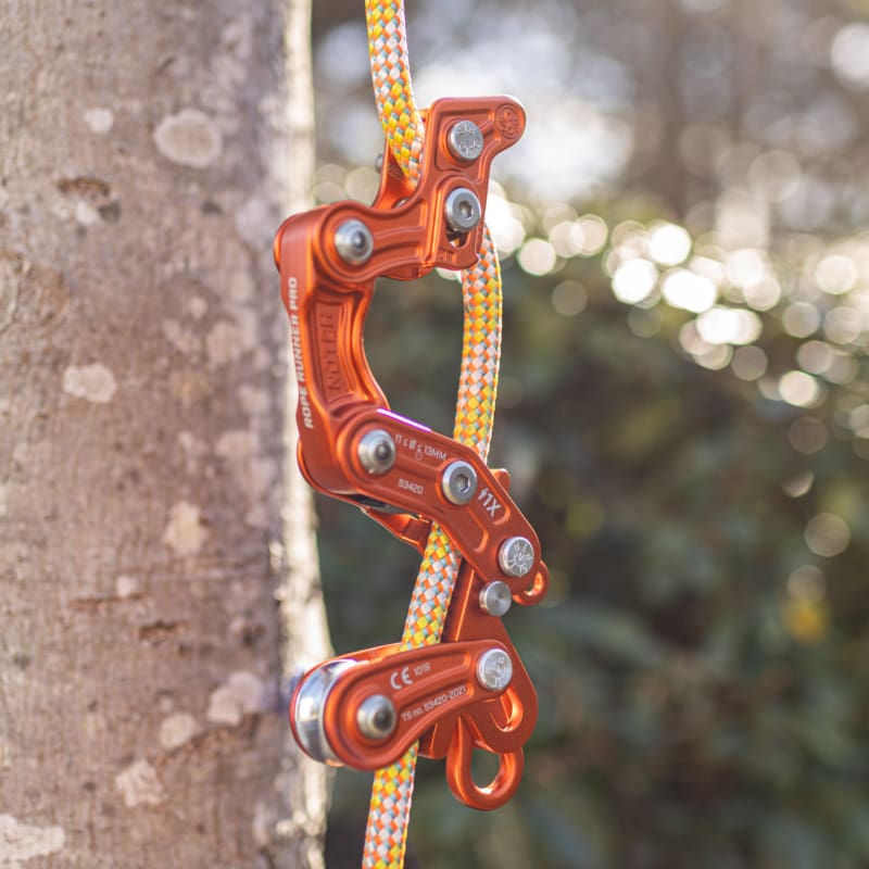 Notch Rope Runner Pro Orange Limited Edition Against Tree Lifestyle